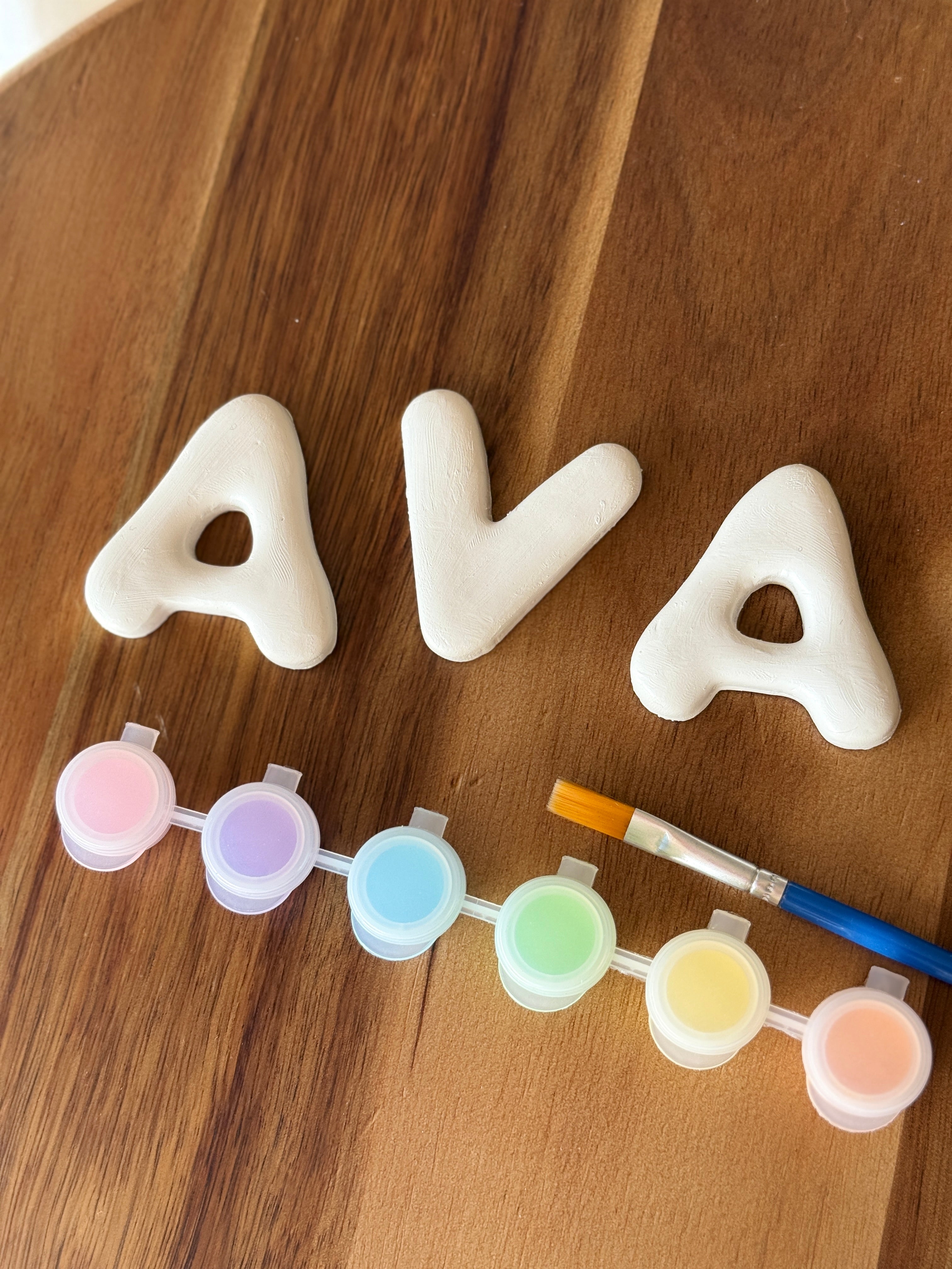 Clay Letter Painting Kit - Personalised Name Painting Kit | Unique Gift