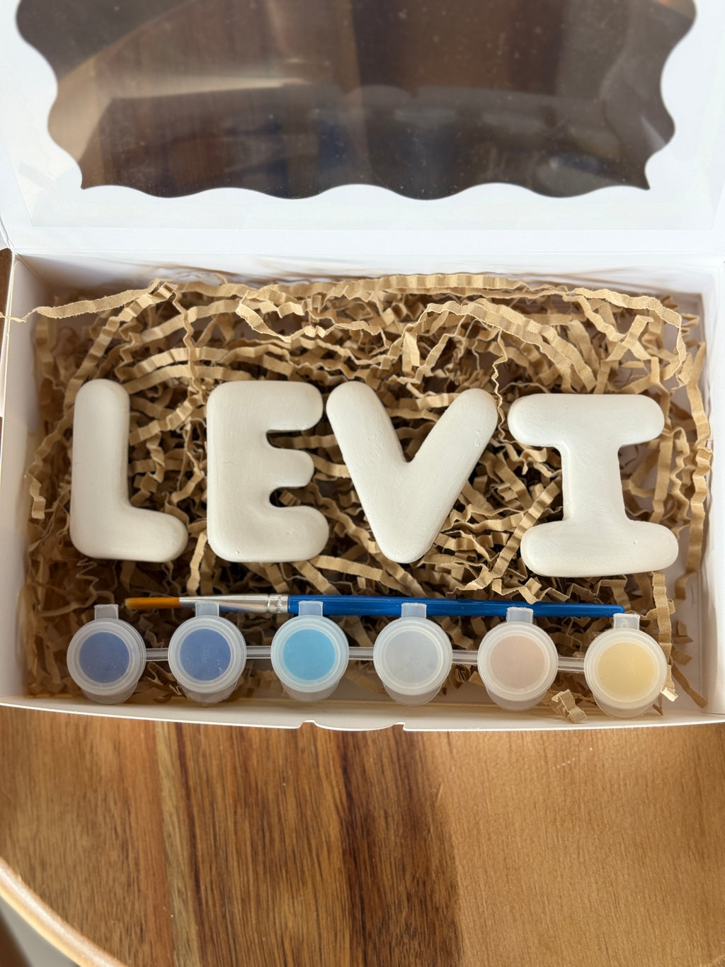 Clay Letter Painting Kit - Personalised Name Painting Kit | Unique Gift
