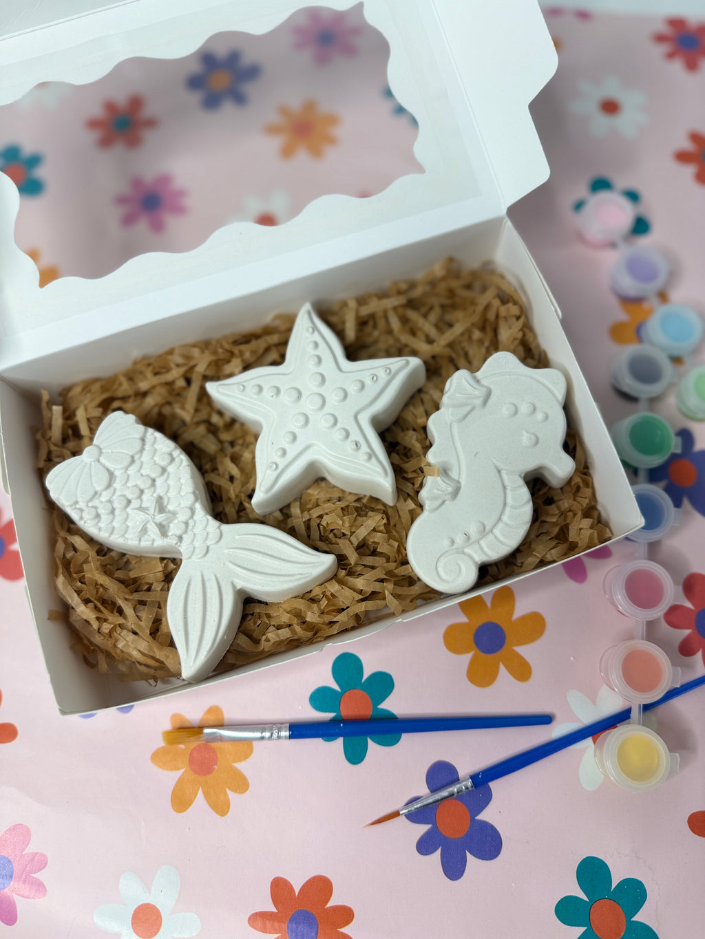 Kids Plaster Painting Kit – Under The Sea | Screen-Free Craft Activity