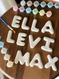 Clay Letter Painting Kit - Personalised Name Painting Kit | Unique Gift