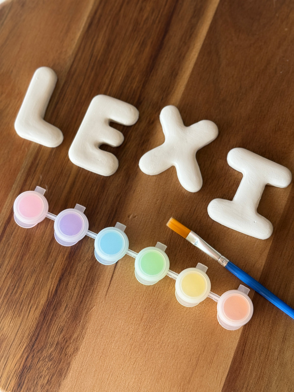 Clay Letter Painting Kit - Personalised Name Painting Kit | Unique Gift
