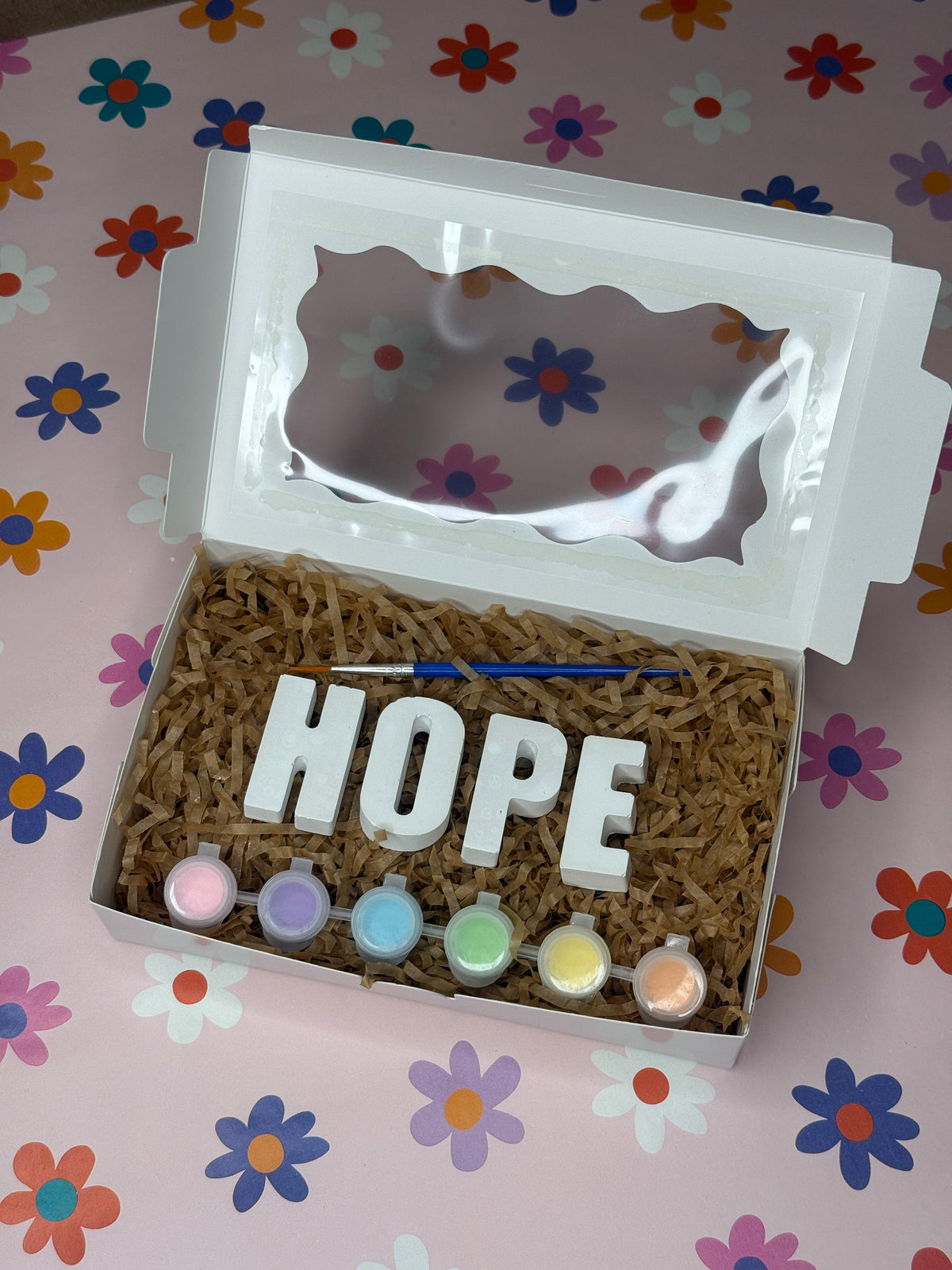 Personalised Name Painting Kit – Paint Your Own Plaster Letters | Unique Gift