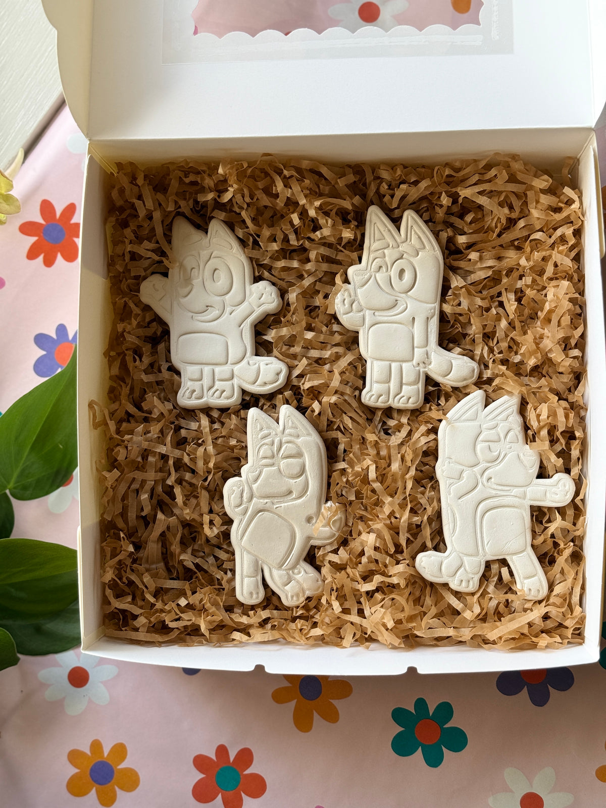 Bluey Inspired Painting Kit - Heeler Family Clay Craft Set | Kids Gift