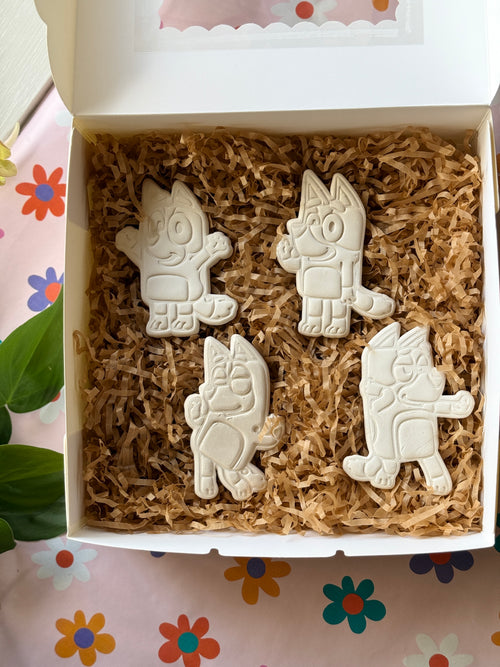 Bluey Inspired Painting Kit - Heeler Family Clay Craft Set | Kids Gift