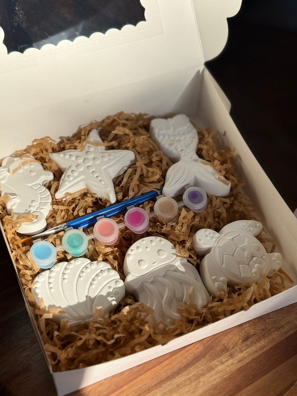 Kids Plaster Painting Kit – Under The Sea | Screen-Free Craft Activity