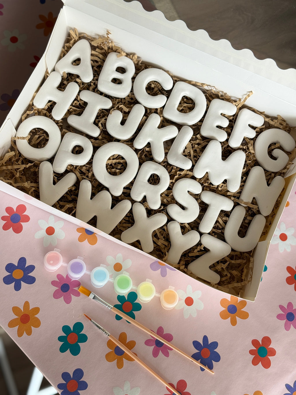 Alphabet Clay Letter Set | Clay Painting Activity